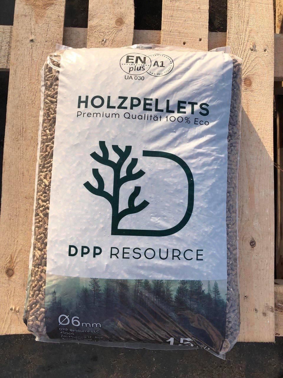 15 kg bag of DPP Resource Holzpellets